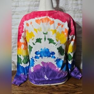 Art Class Pink and Orange Tie-Dye Sweatshirt